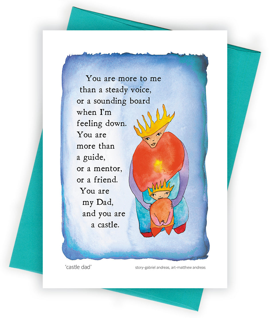 WHITE COTTON CARDS Castle, Daddy Love From Your Little Princess