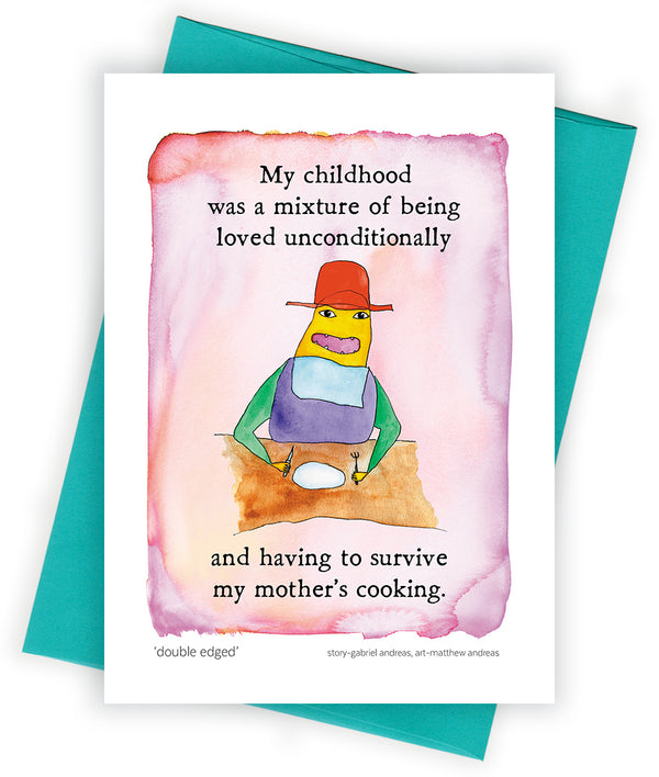 Double Edged Greeting Card