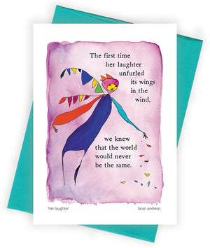 Her Laughter Greeting Card