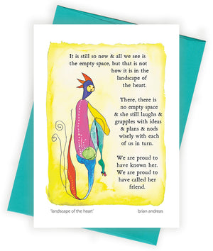 Landscape of the Heart (fem) Greeting Card