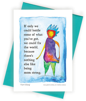 Mom Strong Greeting Card