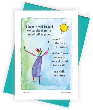 One Child Greeting Card