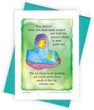 Quiet Way Greeting Card