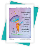 Shooting Star Greeting Card
