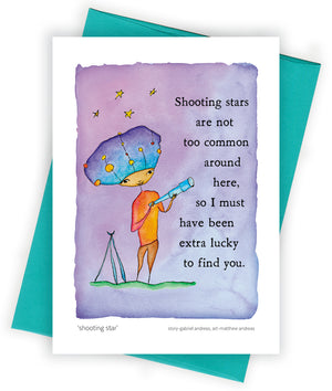Shooting Star Greeting Card