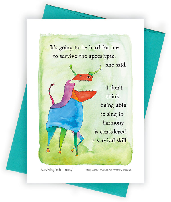 Surviving in Harmony Greeting Card